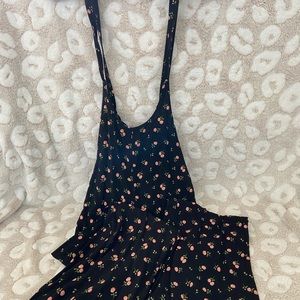 Floral Suspender Pants